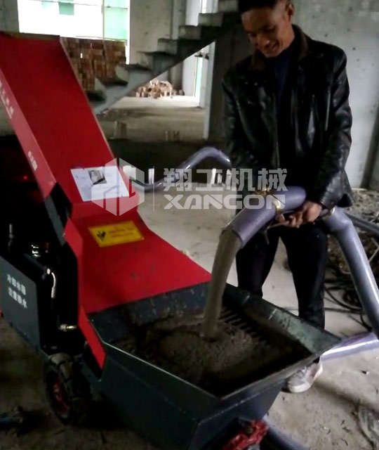 【客戶反饋】二次結構澆筑泵使用現場